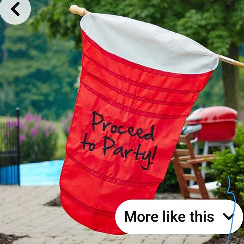 RED SOLO CUP ! Large party flag